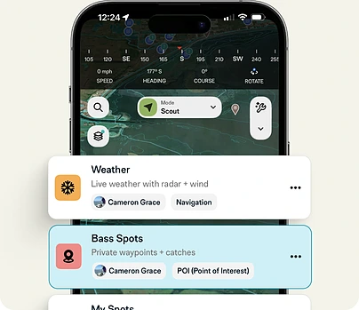 Map Modes in the FishAngler app